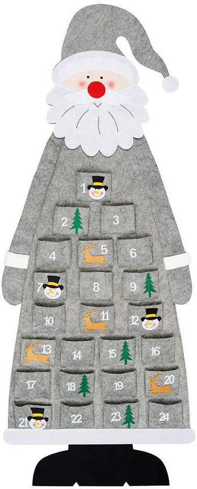 Christmas Advent Countdown Calendar 2019 Wall Hanging Santa-UlGadget