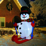 Inflatables Yard Snowman Blow Up Led Light Christmas-UlGadget