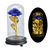 Enchanted Rose Flower in a Glass Dome with LED Light Wooden Base for Valentine's Mother's Day Gifts-UlGadget