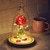 Enchanted Rose Flower in a Glass Dome with LED Light Wooden Base for Valentine's Mother's Day Gifts-UlGadget