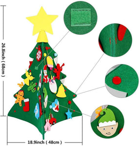 3D DIY Felt Christmas Tree Set Gift For Kid-UlGadget