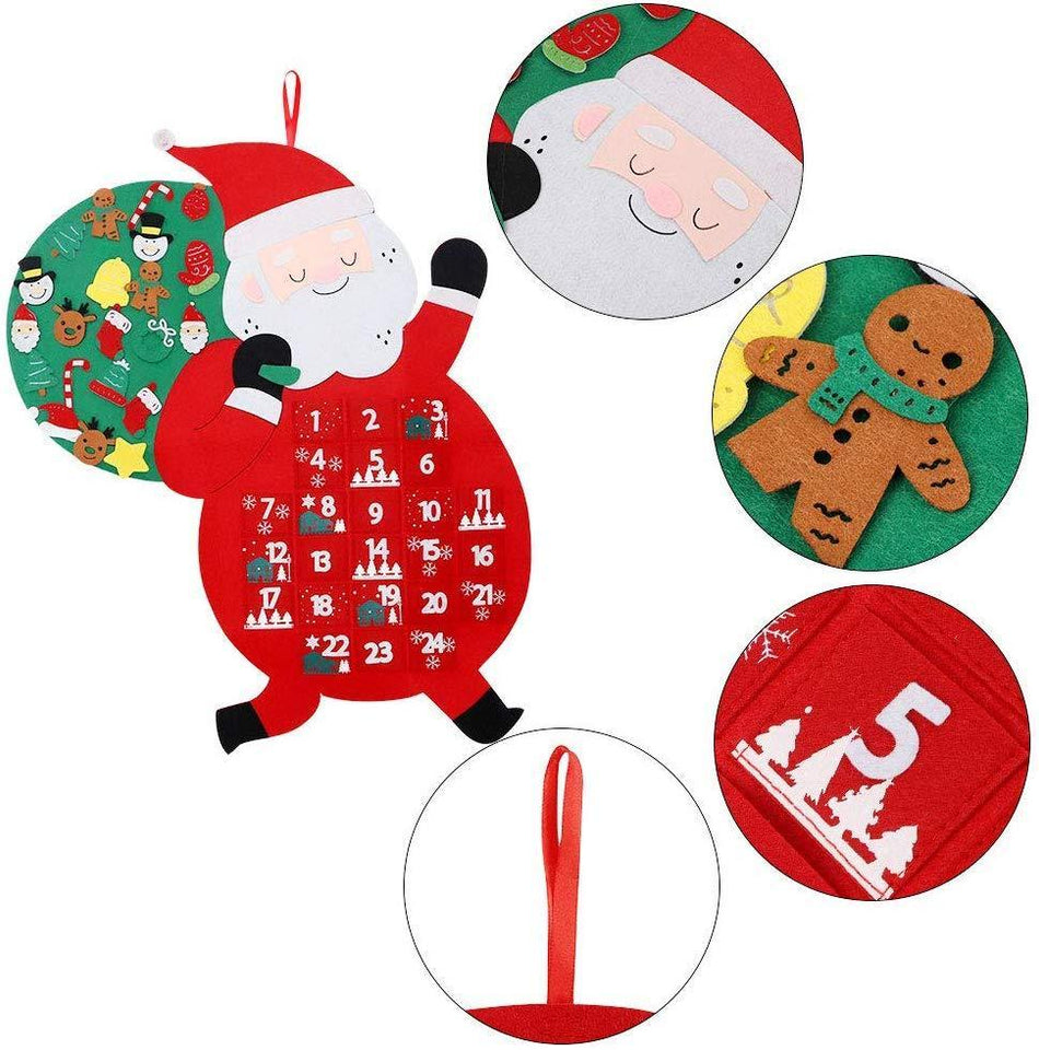 Christmas Advent Calendar Countdown Christmas Ornament-UlGadget