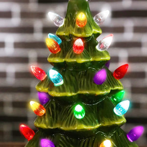 Ceramic Christmas Tree 28 Multicolored Lights Ornament-UlGadget