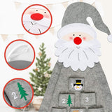 Christmas Advent Countdown Calendar 2019 Wall Hanging Santa-UlGadget