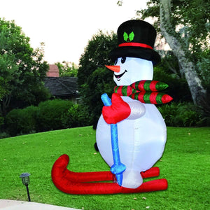 Inflatables Yard Snowman Blow Up Led Light Christmas-UlGadget