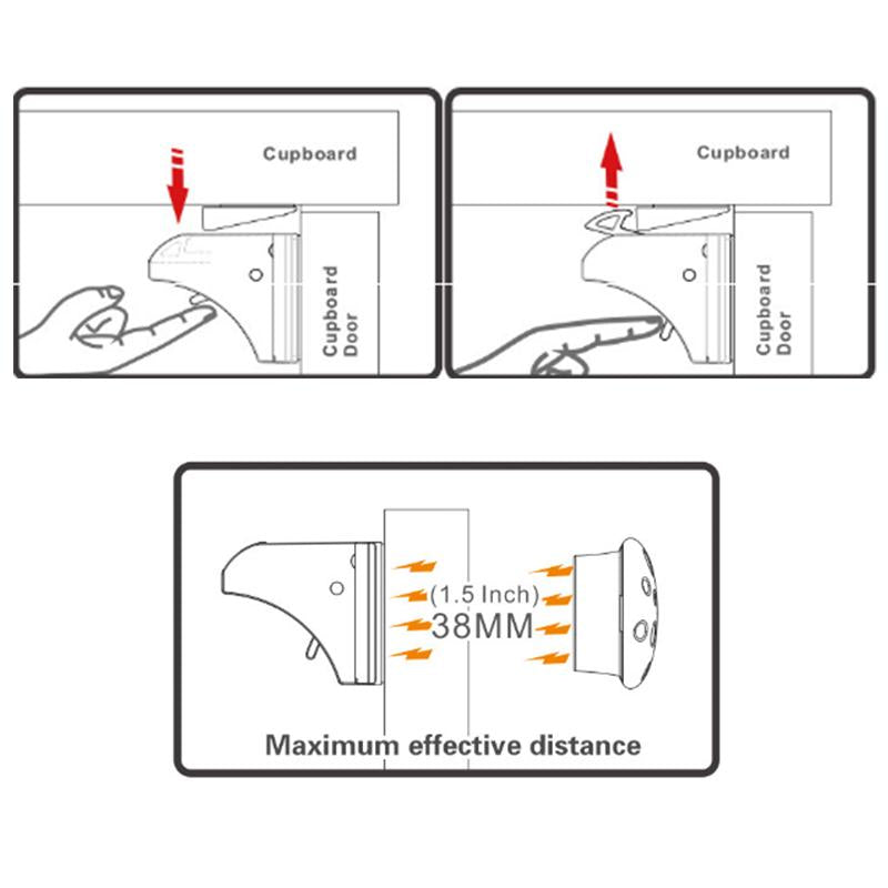 4pcs Child Safety Magnetic Cupboard Locks-UlGadget