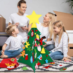 3D DIY Felt Christmas Tree Set Gift For Kid-UlGadget