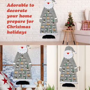 Christmas Advent Countdown Calendar 2019 Wall Hanging Santa-UlGadget