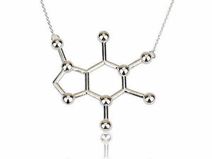 Jewelry and Accessories Caffeine Molecular Necklace-UlGadget