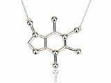 Jewelry and Accessories Caffeine Molecular Necklace-UlGadget