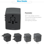 Universal International Travel Adapter Charger Auto Resetting 5A 3 USB For UK/EU/AU/Asia-UlGadget