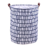 Folding Black&White Laundry Basket-UlGadget