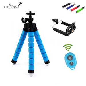 MINI PHONE TRIPOD for iPhone & Android Includes Bluetooth Remote Shutter-UlGadget