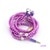 Pink girl Rhinestone Jewelry Pearl Necklace Earphones With Microphone Earbuds-UlGadget