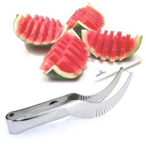 Watermelon Slicer & Ice Cream Ballers Silver Color Stainless Steel Kitchen Tool-UlGadget