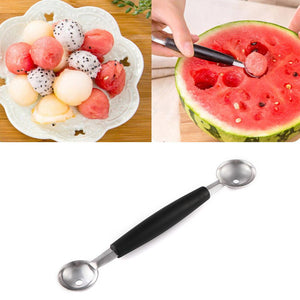 Watermelon Slicer & Ice Cream Ballers Silver Color Stainless Steel Kitchen Tool-UlGadget