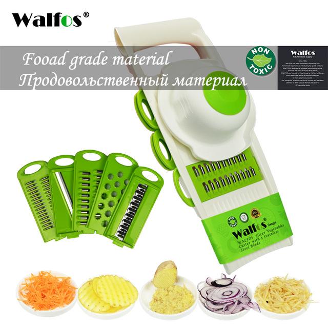 Mandoline Peeler Grater Vegetables Cutter tools with 5 Blade Slicer Kitchen-UlGadget