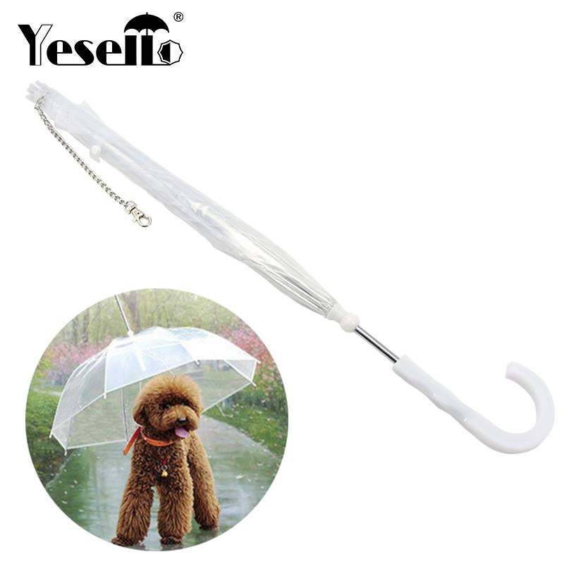 Small Dog Umbrella With Leash Keeps Pet Dry Comfortable In Rain Snowing-UlGadget