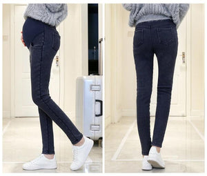 Winter Fleece Denim Pants