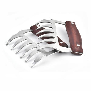 Bear Claw Barbecue Fork Clamp Stainless Steel Useful Processor Barbecue Tool Multi-function Meat Claws (2PCS)-UlGadget