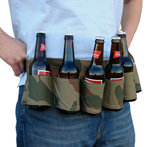 6 Beverage holder belt Handy Wine Beer camping picnic-UlGadget