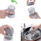 Refillable Soap Dispensing Dish Washing Brush-UlGadget