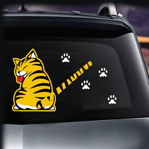 Funny Moving Tail Car Sticker Window Wiper Decals Rear Windshield Reflective-UlGadget