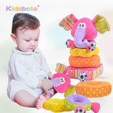 Elephant Stacking Plush Rattle Toy