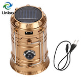 Solar Rechargeable Camping Light 300 Lumens 2 LED Light Poweful Portable Outdoor Lanterns-UlGadget