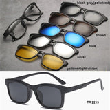 Sports and Entertainment 5 in 1 Magnetic Lens Swappable Sunglasses-UlGadget