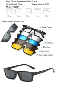 Sports and Entertainment 5 in 1 Magnetic Lens Swappable Sunglasses-UlGadget