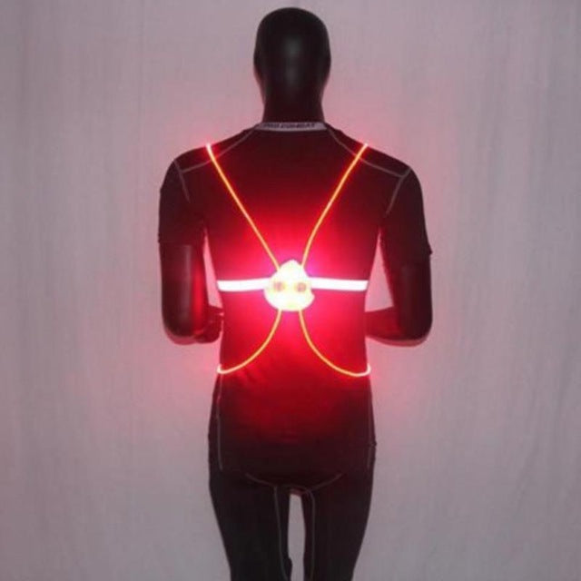 LED Reflective Safety Vest Night Running Cycling Outdoor Sports Safety Reflective Jacket Vest-UlGadget