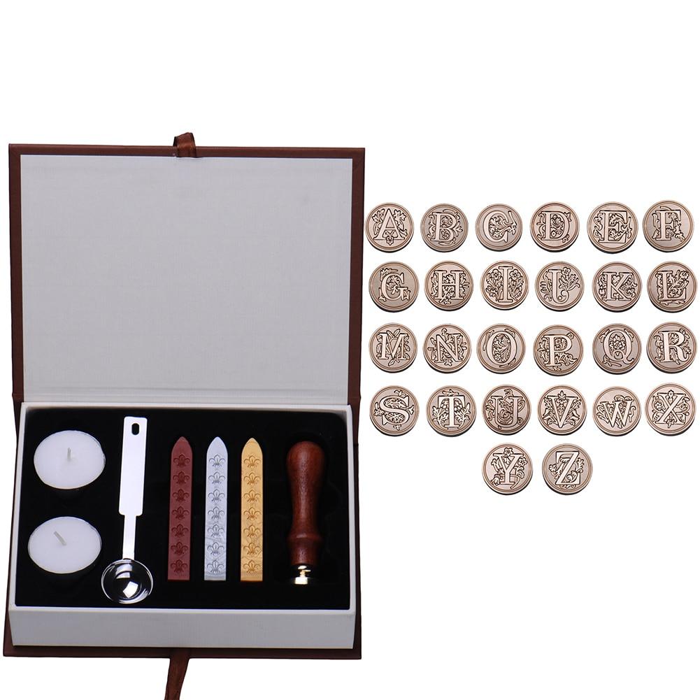 Office and School Supplies ALPHABET WAX SEAL SET-UlGadget