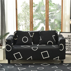 Sofa Cover Furniture Protector Soft with Elastic Bottom for Kids, Spandex Jacquard Fabric Small Checks-UlGadget