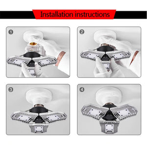 Adjustable LED Ceiling Light Motion High Intensity Ceiling Lamp for Garage Basement Workshop-UlGadget