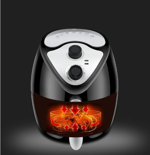 Double Pan 2.6L Automatic Electric Advance Heavy Duty Air Fryer-UlGadget