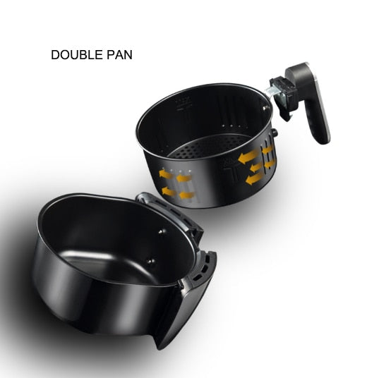 Double Pan 2.6L Automatic Electric Advance Heavy Duty Air Fryer-UlGadget