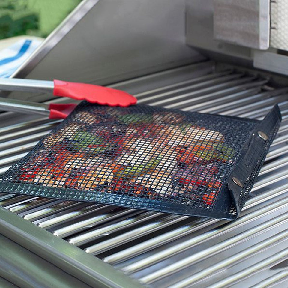 Non-Stick Mesh Grilling Bags PTFE Toaster Oven Bags Barbecue Pockets Sheets-UlGadget