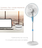 Telescopic Folding USB Charging Fan for Office Home Outdoor Camping White-UlGadget