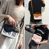 Piano Pattern Women Leather Handbag-UlGadget