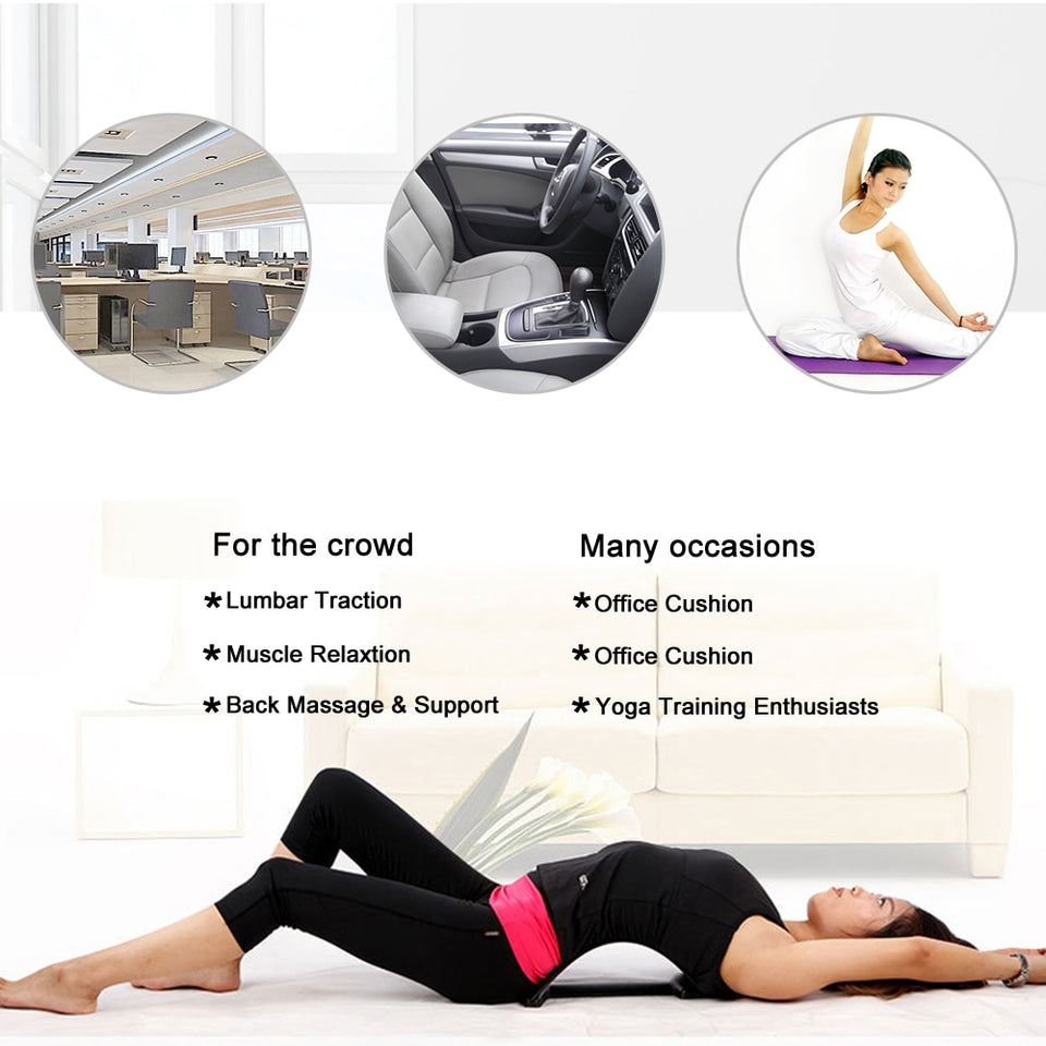 Back Massager Lumbar Stretcher Support Fitness Massage Equipment-UlGadget