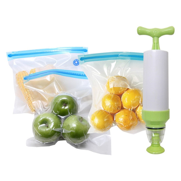 Household Manual Food Vacuum Sealer Food Fruit Packaging Machine-UlGadget