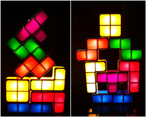 DIY Tetris Stackable Puzzle Block Game LED Night Light-UlGadget