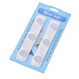 6 Magntic Fridge Bottle Hanger Magnetic Loft Beer and Jar Holder Strips Refrigerator-UlGadget