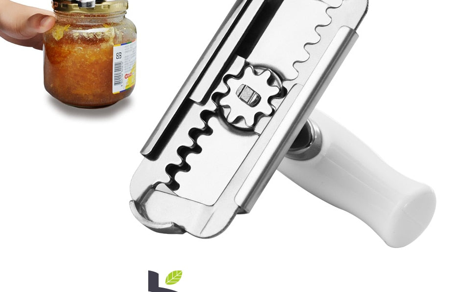 Adjustable Stainless Steel Jar Lid Opener-UlGadget