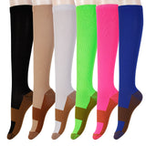 Unisex Copper Anti Fatigue Pain Relief Knee High Compression Socks