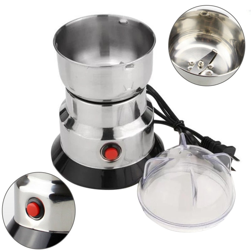 Electric Coffee Machine Stainless Steel Coffee Grain Grinder Household Mill-UlGadget