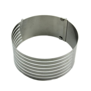 layered cake ring slicer adjustable Stainless Scalable Mousse-UlGadget