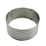 layered cake ring slicer adjustable Stainless Scalable Mousse-UlGadget