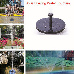 Garden Decoration Black Solar Powered Fountain Pump-UlGadget